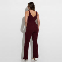 Load image into Gallery viewer, Sparkly Slit-Leg Jumpsuit