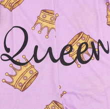 Load image into Gallery viewer, Queen Printed PJ Romper