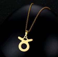 Load image into Gallery viewer, Stainless Steel Zodiac Necklace & Earrings Set