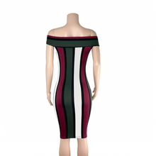 Load image into Gallery viewer, Stripe Me Down Bodycon Dress