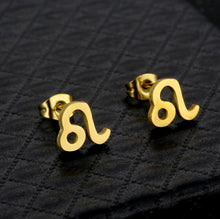 Load image into Gallery viewer, Stainless Steel Zodiac Necklace & Earrings Set