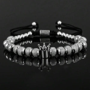 Vintage Crown Beaded Bracelet