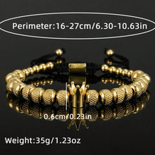 Load image into Gallery viewer, Vintage Crown Beaded Bracelet
