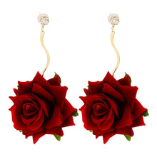 Load image into Gallery viewer, Immortal Rose Floral Earrings
