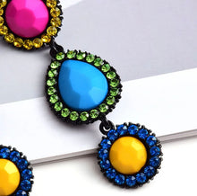 Load image into Gallery viewer, Classic Rhinestone Acrylic Water Drop Dangle Earrings
