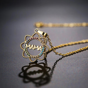“Mama” Mother’s Day Flower Shaped Necklace