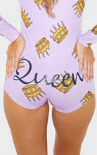 Load image into Gallery viewer, Queen Printed PJ Romper
