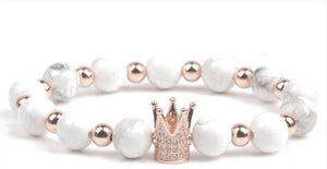 Crown Decor Beaded Bracelet