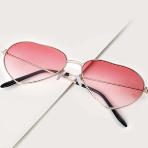Ombre Heart Frame Sunglasses