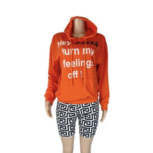 Load image into Gallery viewer, “Alexa” Hoodie and Shorts Set
