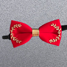 Load image into Gallery viewer, Olive Branch Decorative Bow Tie
