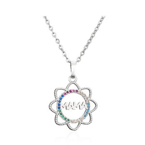 “Mama” Mother’s Day Flower Shaped Necklace