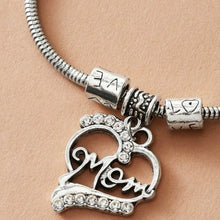 Load image into Gallery viewer, Mom Heart Charm Bracelet
