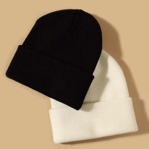 2pcs “Energy” Embroidery Beanie Set