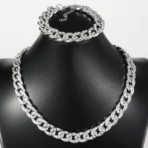 Let’s Sparkle Jeweled Chain Necklace Set