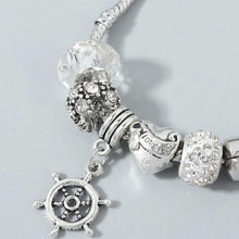 Load image into Gallery viewer, Pandora Inspired Rudder Charm Bracelet
