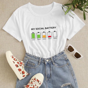 “My Social Battery” Graphic Tee