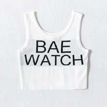 Load image into Gallery viewer, “Bae Watch” Knit Crop Top
