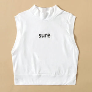 Mock Neck Crop Top