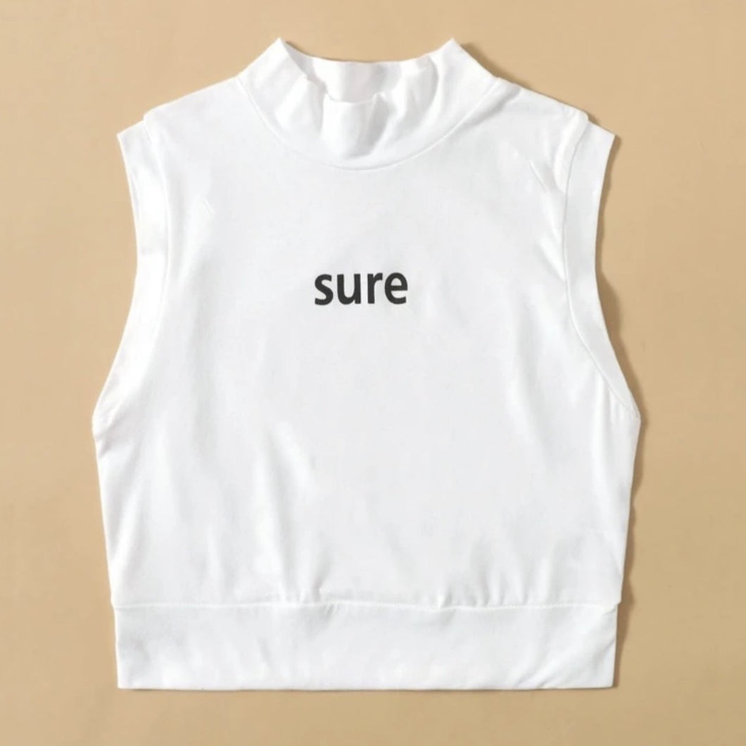 Mock Neck Crop Top