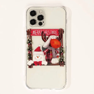 Christmas Snowman & Deer Print IPhone 11 Case