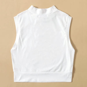 Mock Neck Crop Top