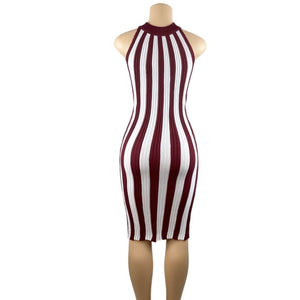 Put On A Show Striped Midi Dress