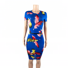 Load image into Gallery viewer, Go Your Own Way Feather Print Dress w/Matching Fanny Pack
