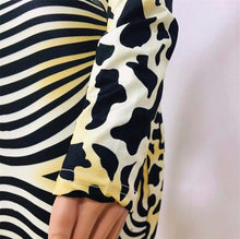 Load image into Gallery viewer, Leopard and Zebra Print Midi Dress
