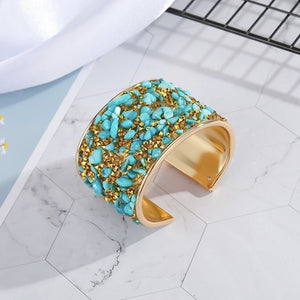 Royalty Gravel Cuff Bracelet