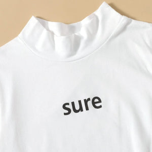 Mock Neck Crop Top