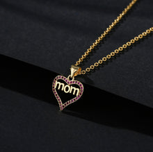 Load image into Gallery viewer, “Mom” Mother’s Day Rhinestone Necklace
