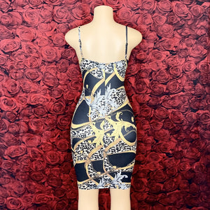 In Chains Printed Dress