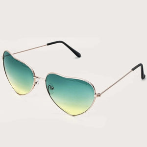 Ombre Heart Frame Sunglasses