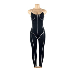 Load image into Gallery viewer, Romantic Touch Contrast Binding Unitard Jumpsuit
