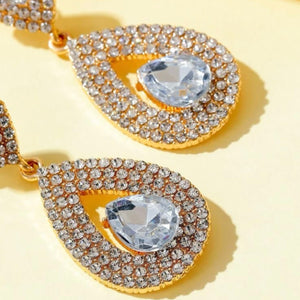 Rhinestone Water Drop Earring