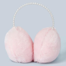 Load image into Gallery viewer, Faux Pearl Beaded Fluffy Earmuffs
