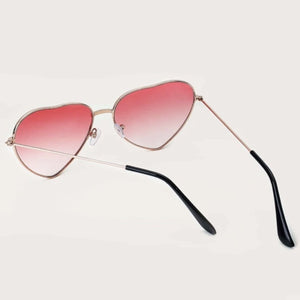 Ombre Heart Frame Sunglasses