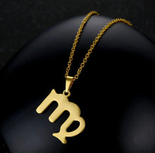 Load image into Gallery viewer, Stainless Steel Zodiac Necklace &amp; Earrings Set
