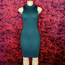 Load image into Gallery viewer, Mock-Neck Studded Rib-Knit Dress
