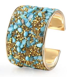 Royalty Gravel Cuff Bracelet