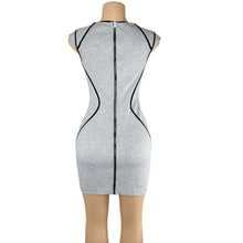 Load image into Gallery viewer, My Heart Zips A Beat Bodycon Dress
