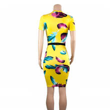 Load image into Gallery viewer, Go Your Own Way Feather Print Dress w/Matching Fanny Pack
