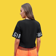 Load image into Gallery viewer, “Cool Girl” Fishnet Panel Tee
